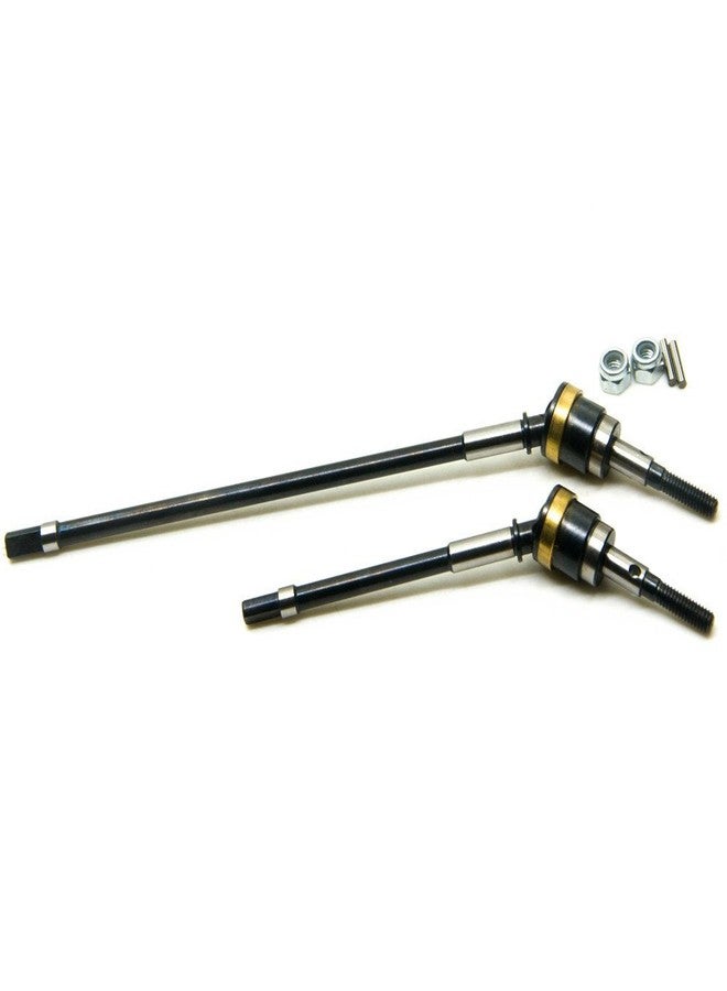 Que-T Heavy Duty Steel Front CVD Drive Shaft Set for 1/10 Axial Wraith 90018 RC Truck - Image 4